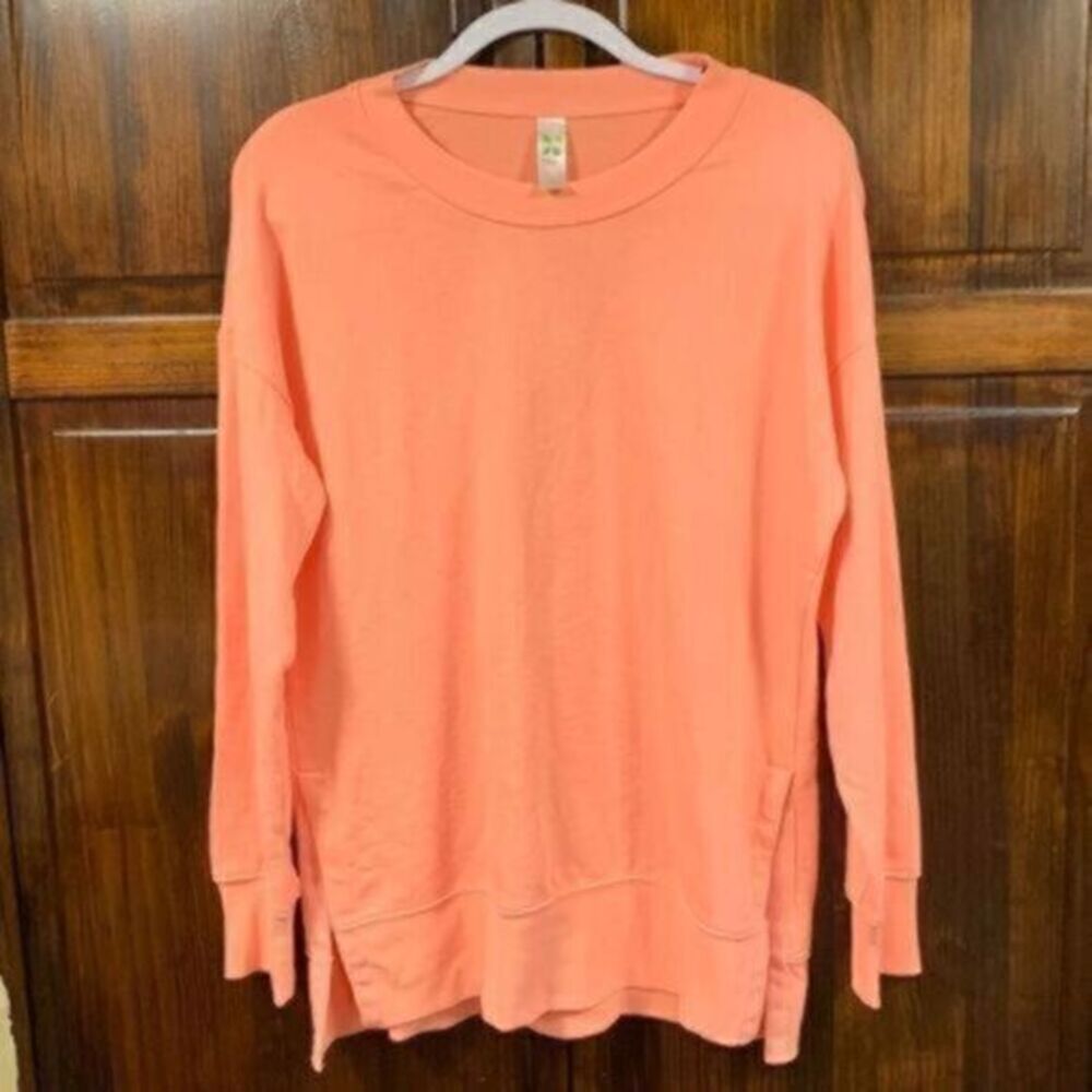 Green Tea Orange Pink Crewneck sweatshirt size medium